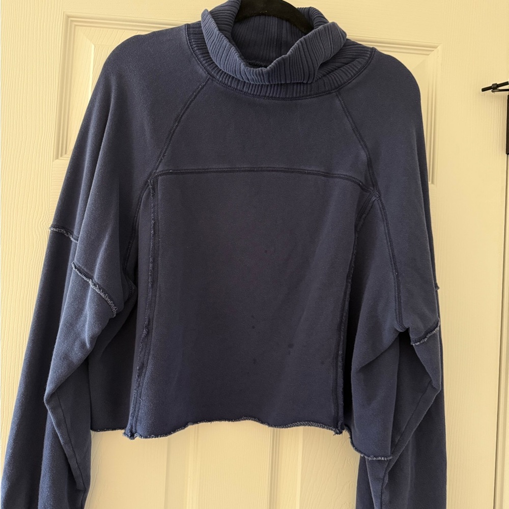 Aerie Ribbed Blue Sweater